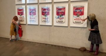 Famous artwork targeted by climate protesters at National Gallery of Australia