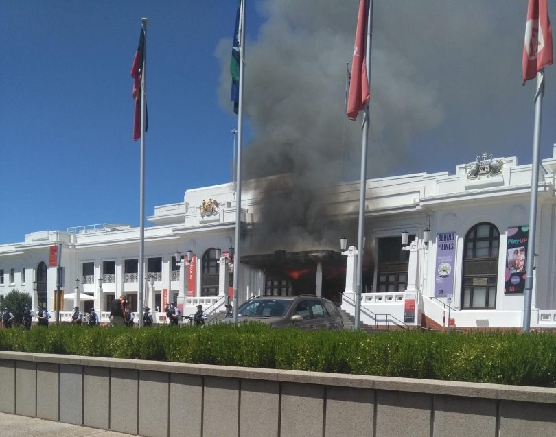 fire at Old Parliament House