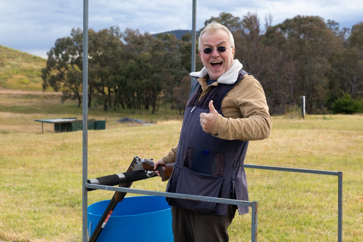 Man giving thumbs up