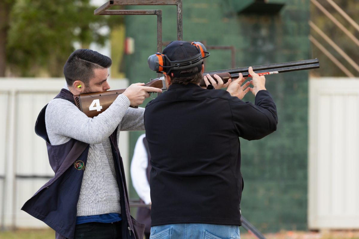 Man holding a gun