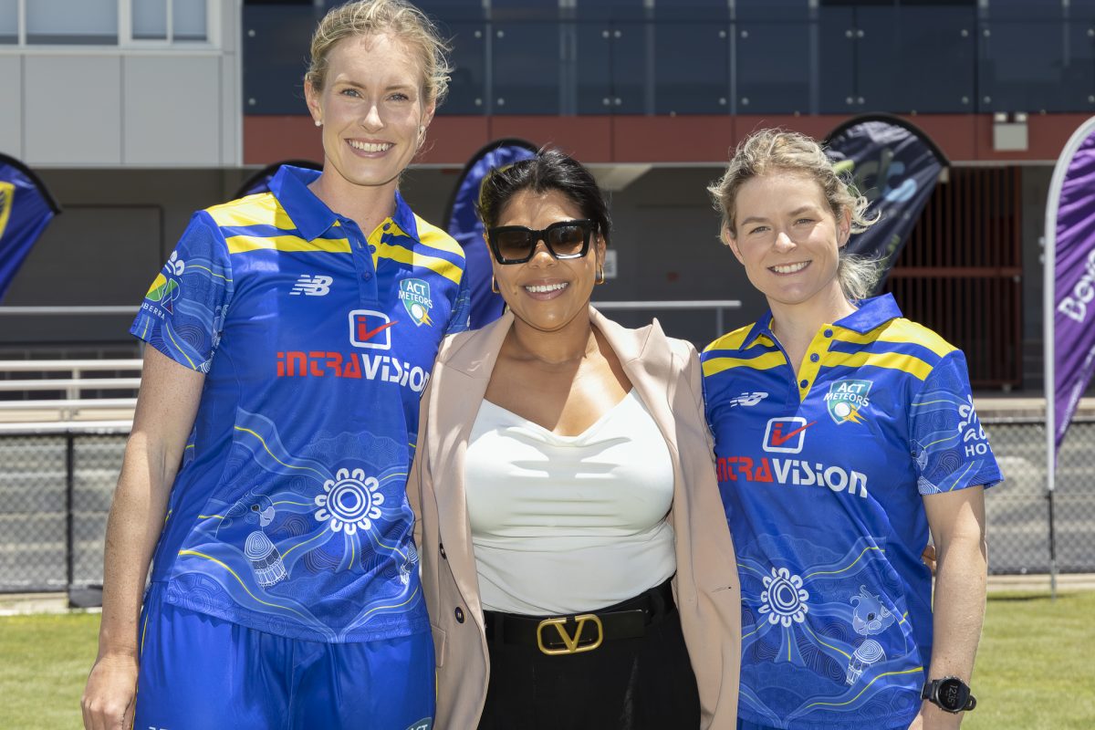 woman with female cricketers