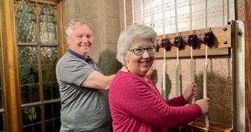 Odd jobs: Ringing the bells at one of Canberra's oldest churches