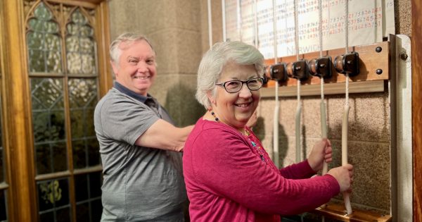 Odd jobs: Ringing the bells at one of Canberra's oldest churches