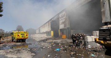 UPDATED: Bins go out as usual despite fire gutting Hume recycling plant