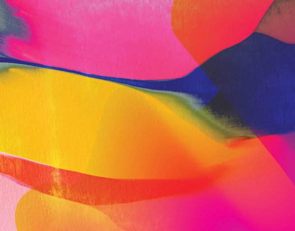 Digital image of a colourful abstract watercolour painting