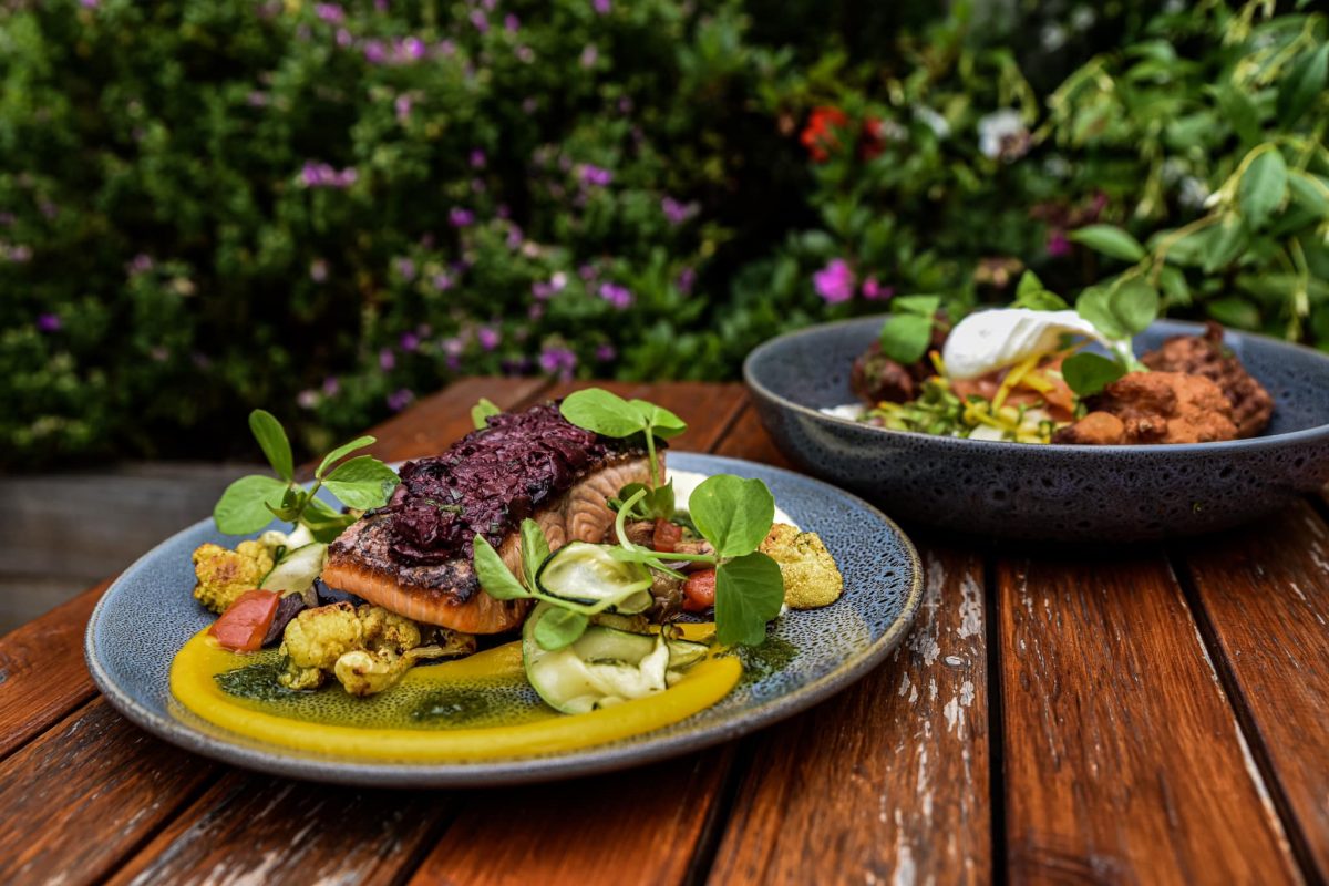 two plates of food from A Bite to Eat cafe in Chifley