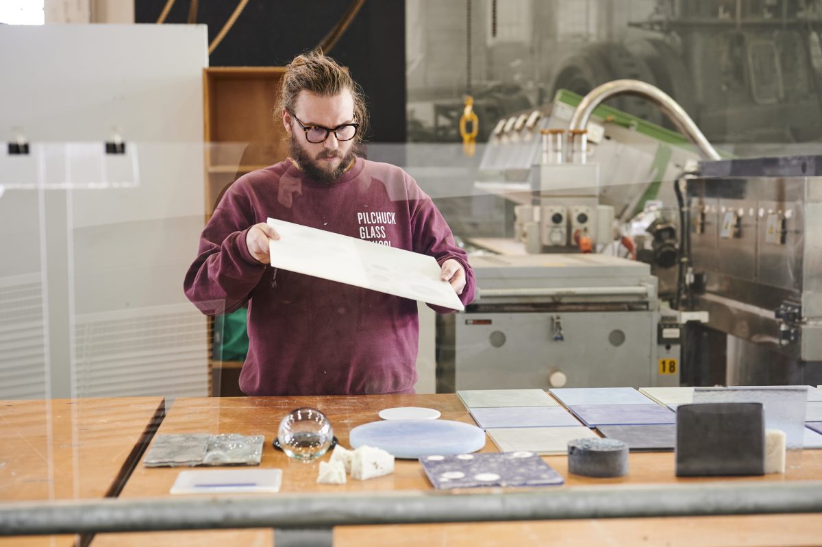 artist in a studio