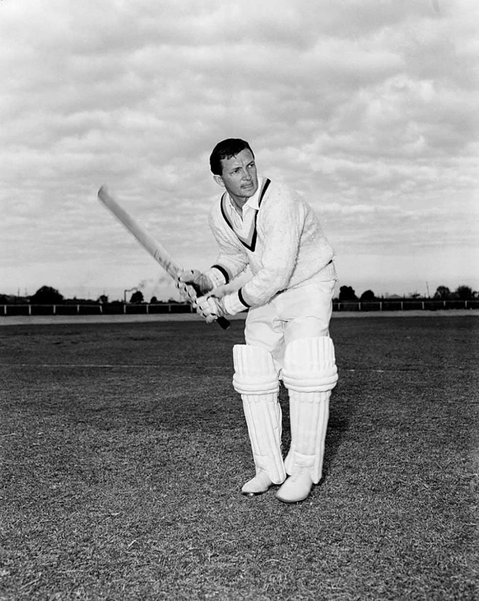 Cricket player in whites