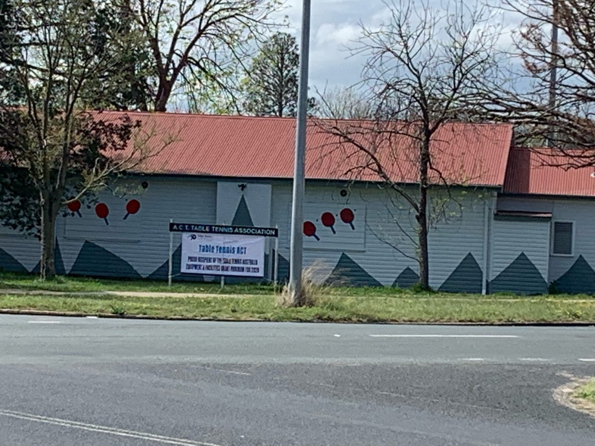 ACT Table Tennis Centre, Kingston. Photo: Supplied.