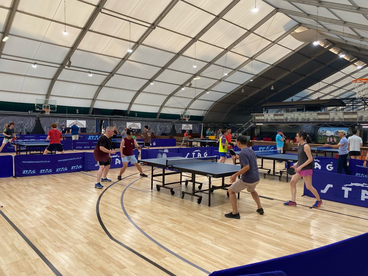 Table tennis at The Dome, Fadden. Photo: Supplied.