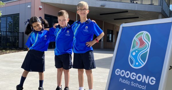 Grinning Googahs welcomed into the town's first public primary school
