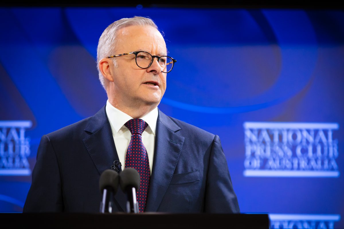 Anthony Albanese at the National Press Club