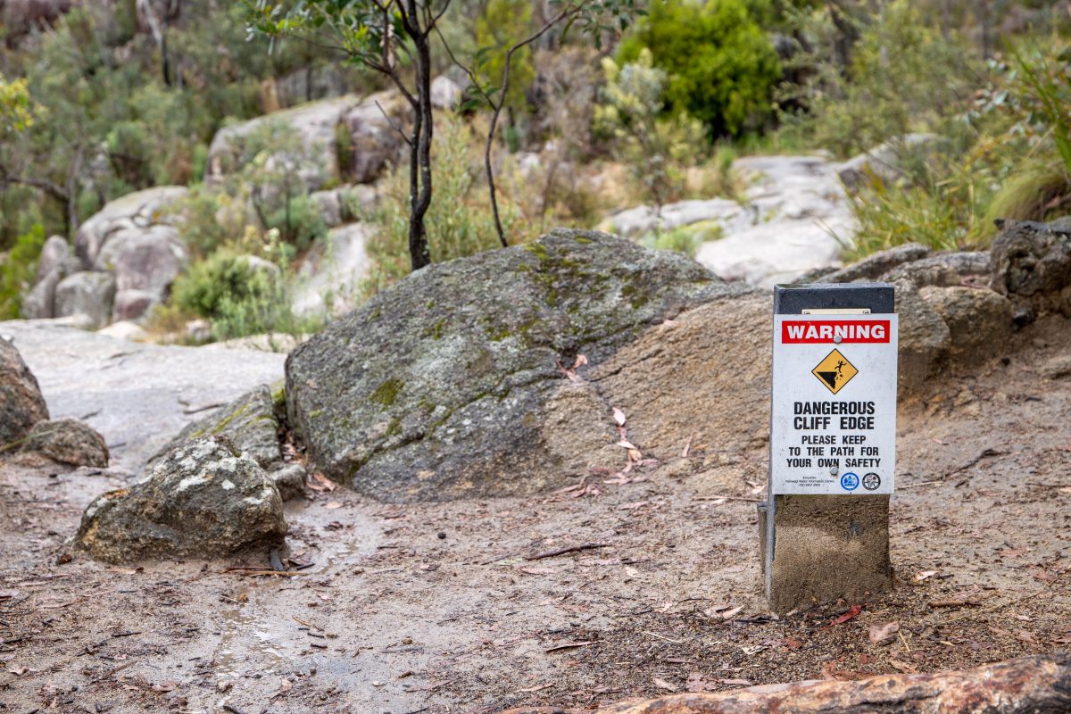 sign at Gibraltar Falls