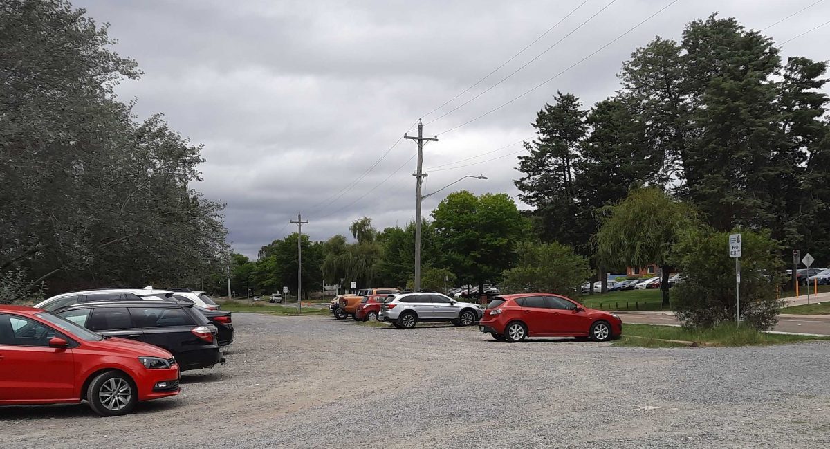 car park on Monaro Crescent