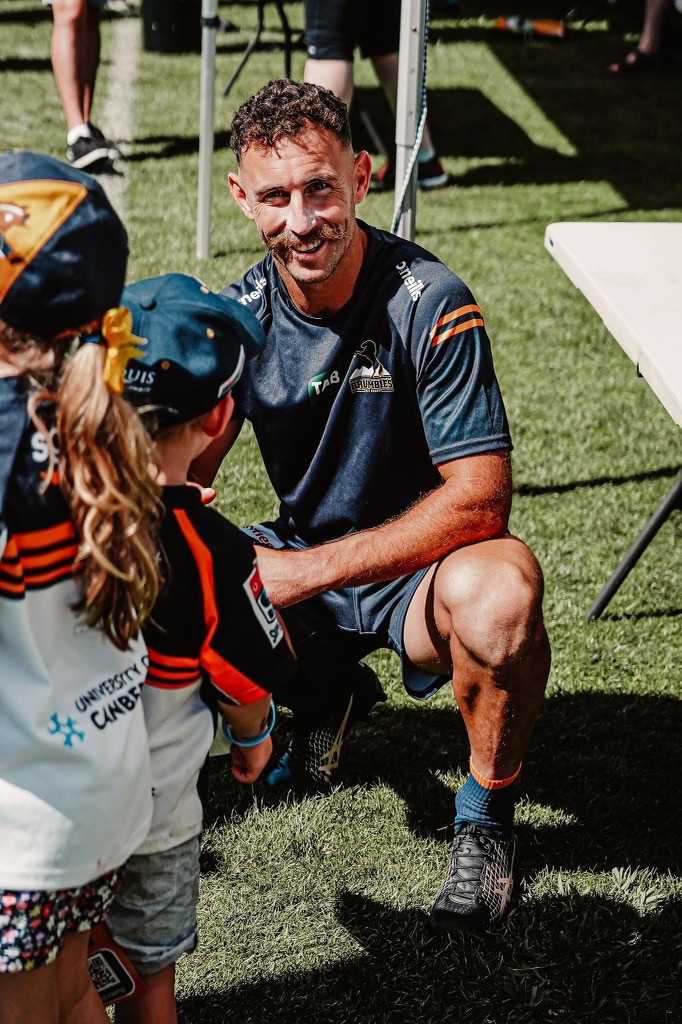 Brumbies halfback Nick White at fan day