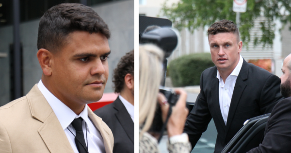 Jack Wighton, Latrell Mitchell plead not guilty to charges over alleged Canberra fight