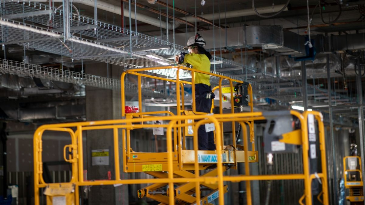 Building work at the Canberra Hospital