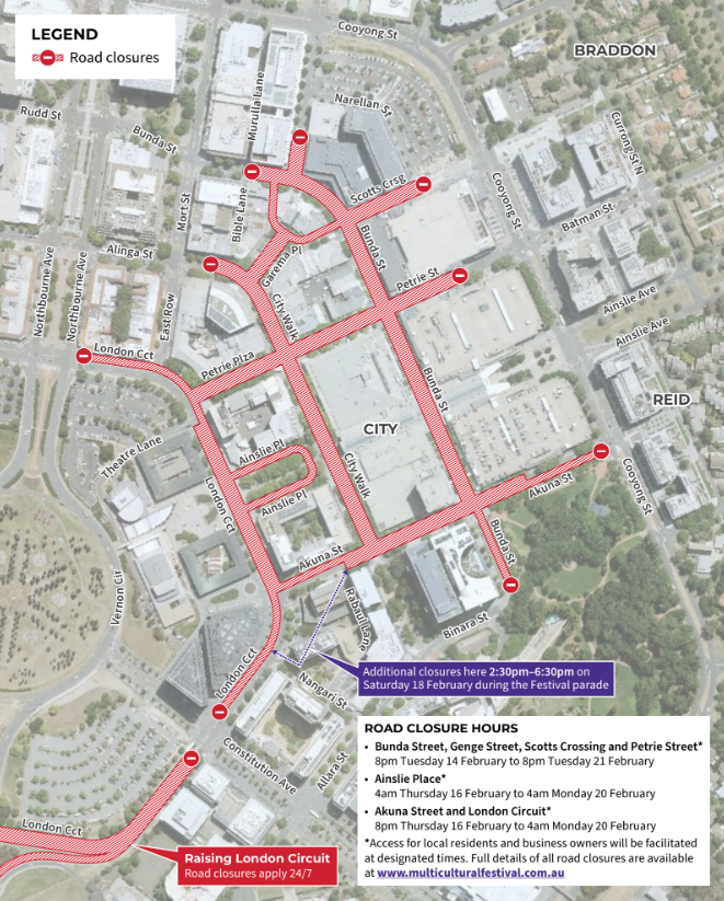 map of road closures