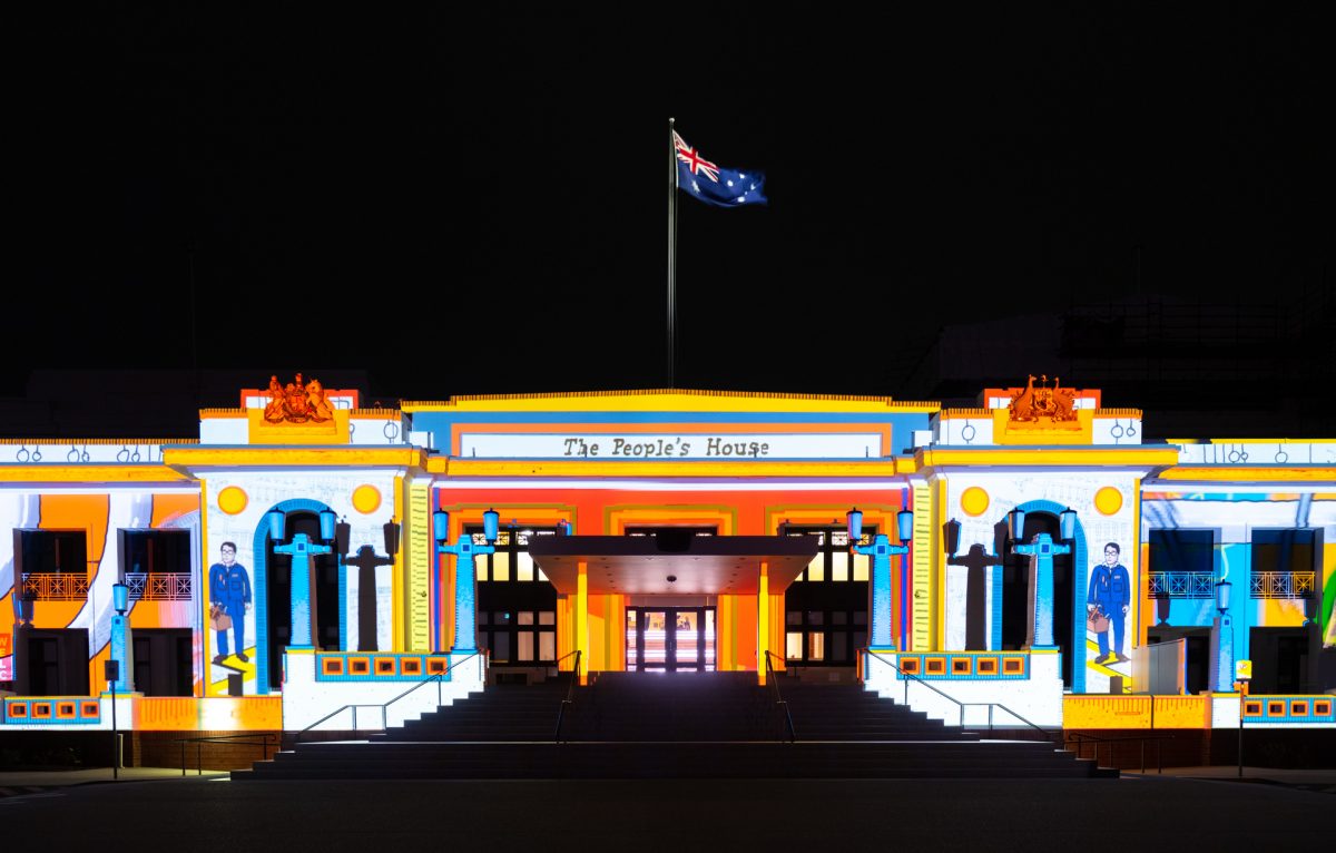 Old Parliament House, Enlighten Festival.