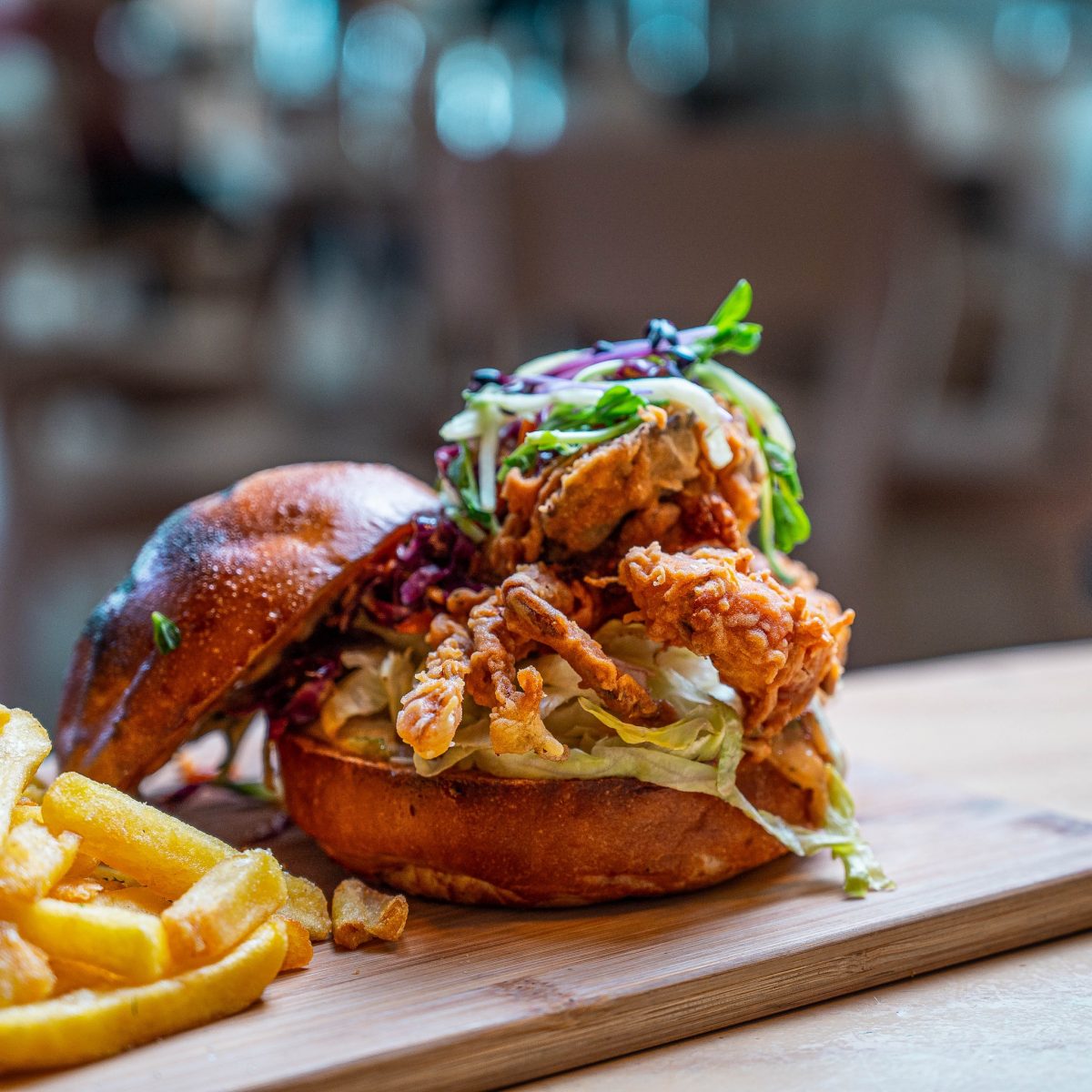 soft-shell crab burger 