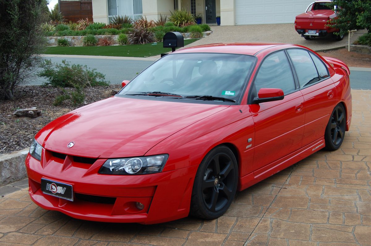 HSV in a driveway