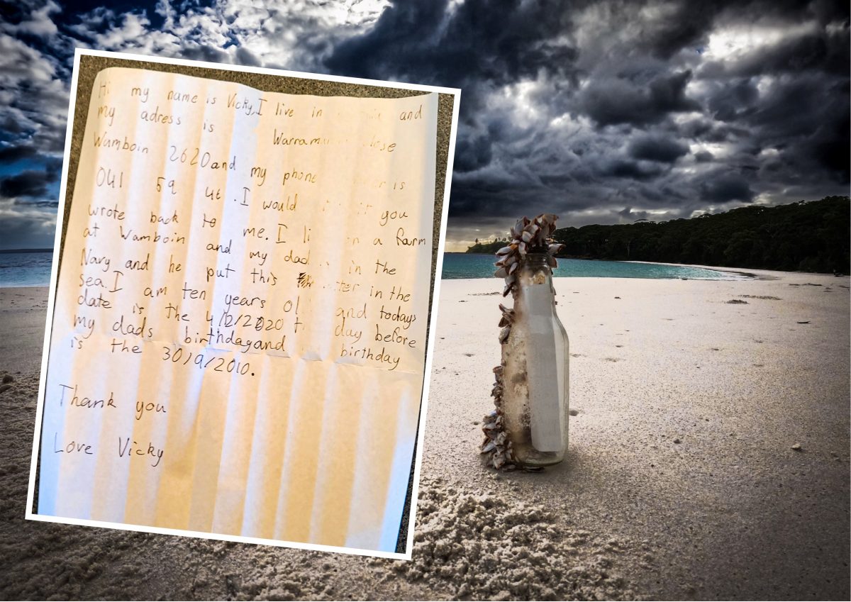 Note in a bottle