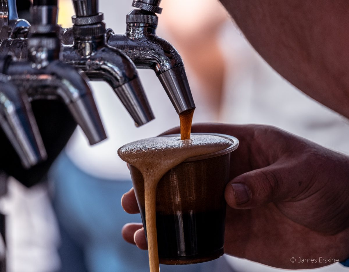 pouring beer