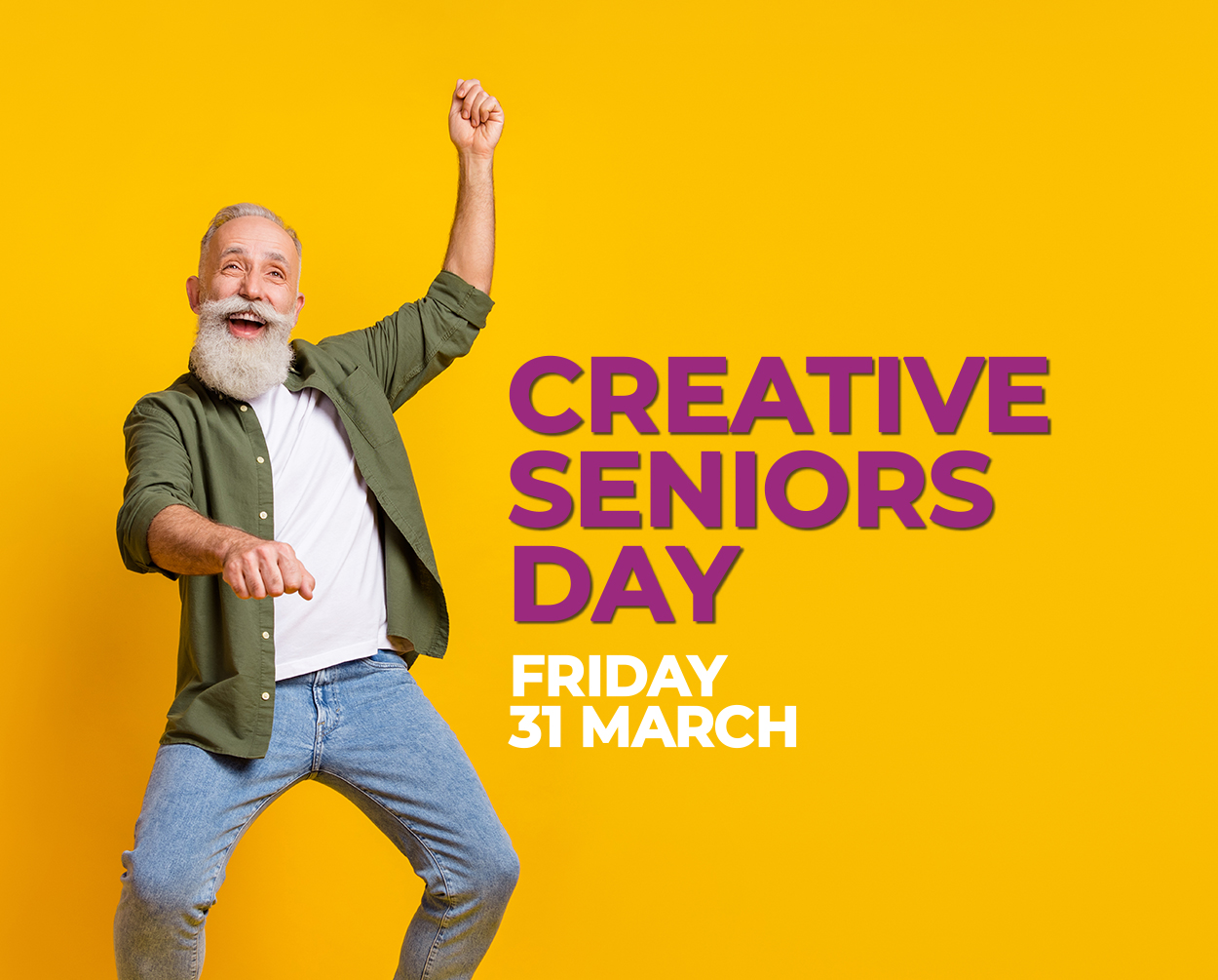 Creative Seniors Day event poster