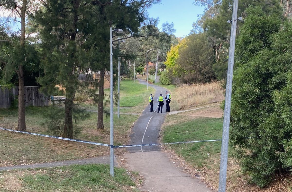 police operation near Erindale Shops