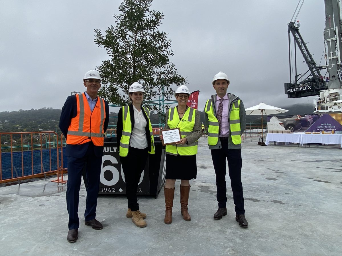 Critical Services Building topping out ceremony