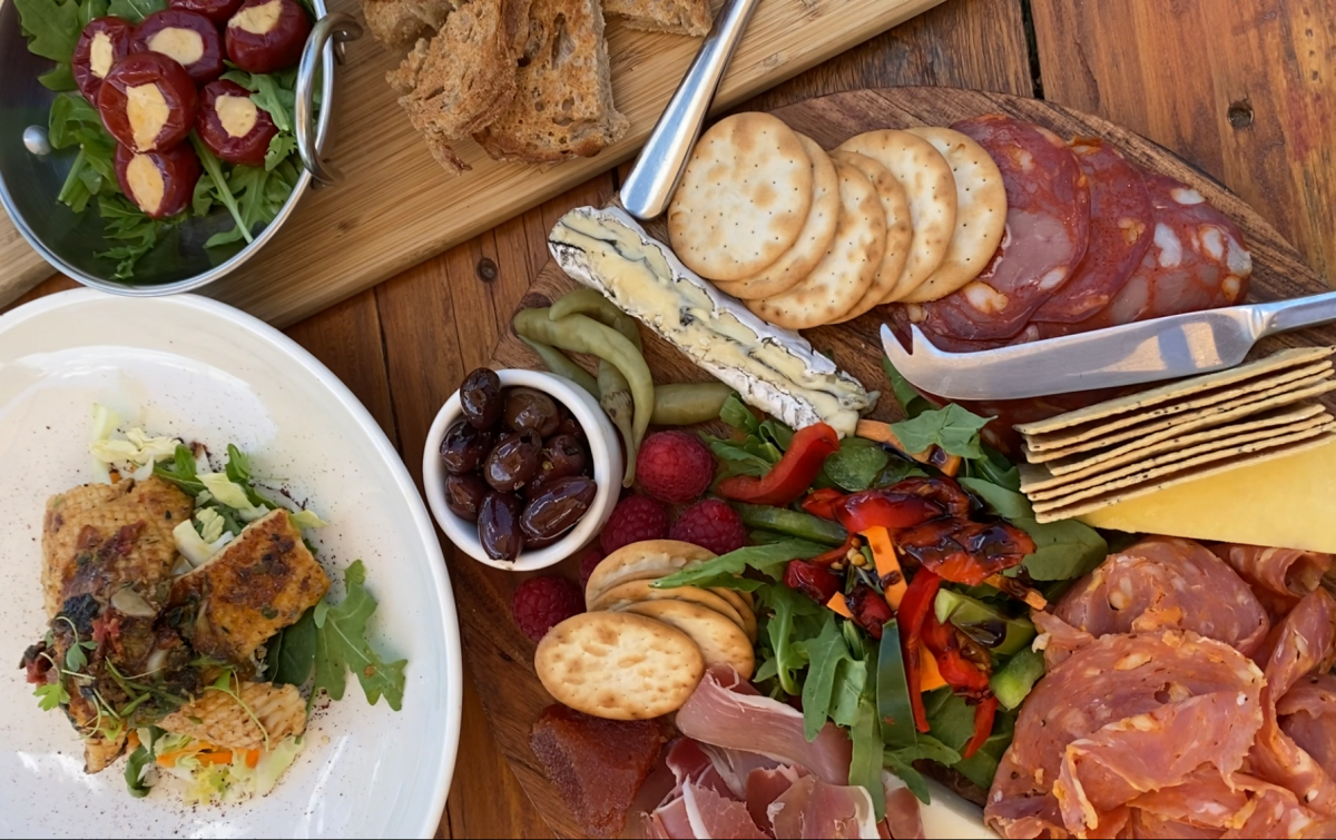 Charcuterie and antipasto board at Lerida Estate