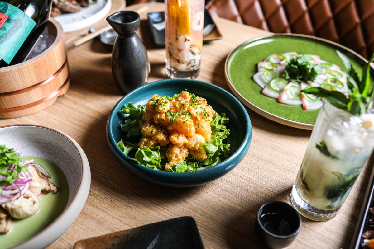 Bowl of popcorn shrimp