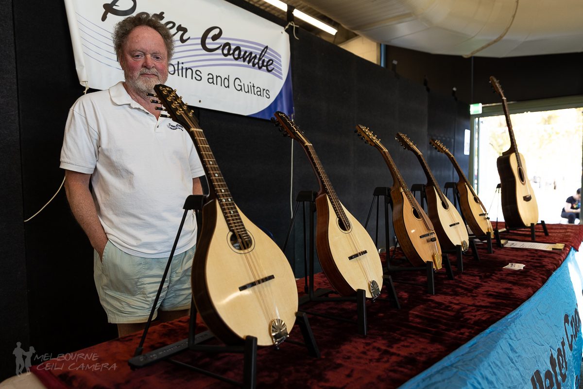 man with mandolins