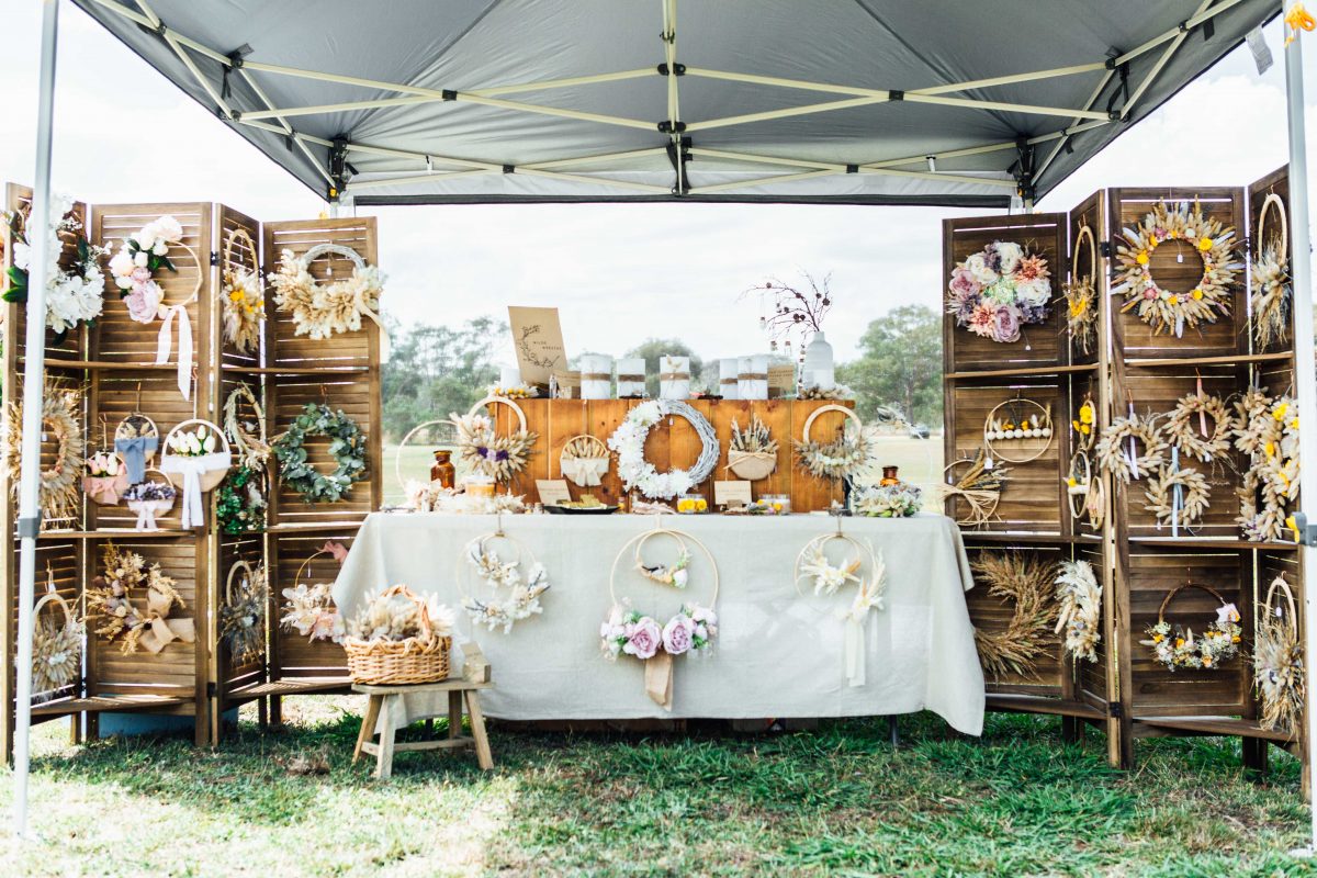 floral crafts display