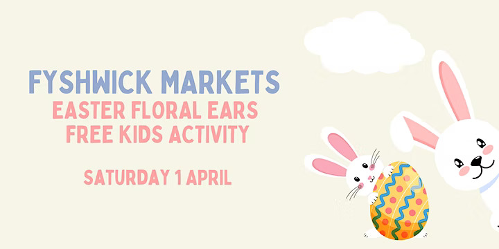 event poster for Easter Floral Ears Kids Activtiy