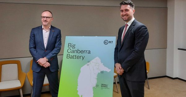 Powering up: ACT to add $400 million battery facility to energy network