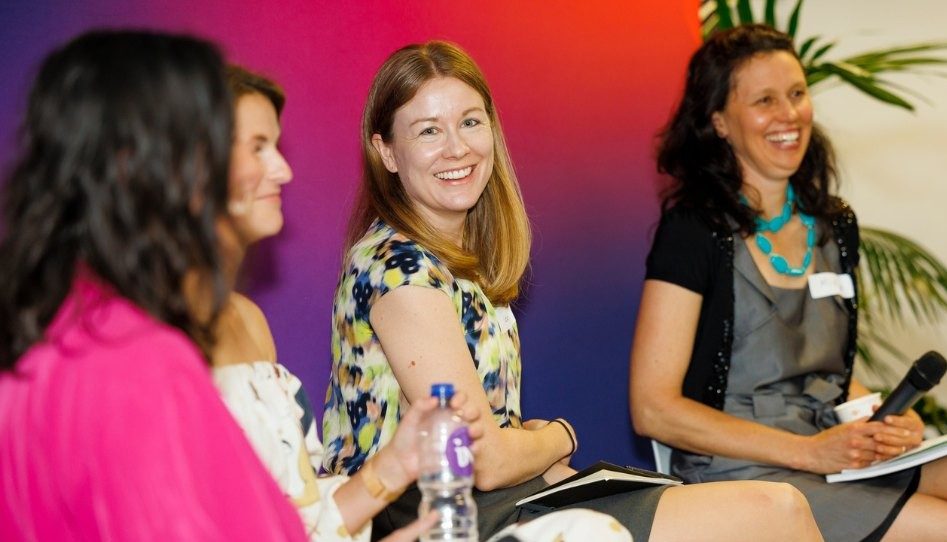 Evalue8 Founder Ilea Buffier at a Canberra Innovation Network Female Founders event