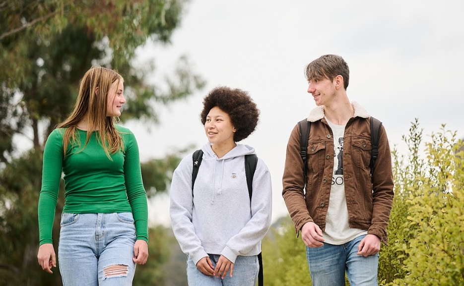 young people walking