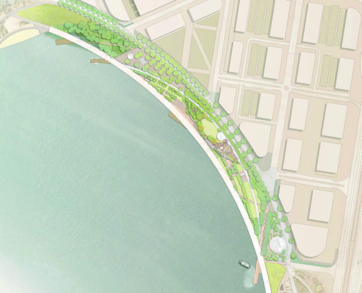 Landscape plan for Acton Waterfront Park