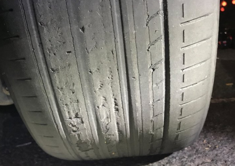 bald tyre