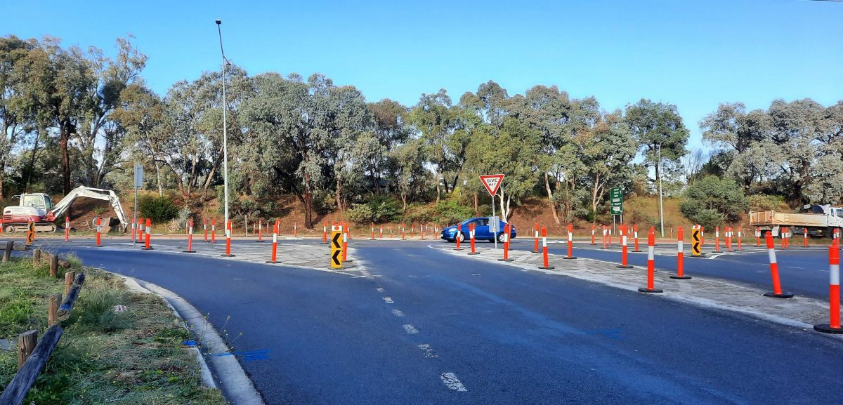 intersection road works