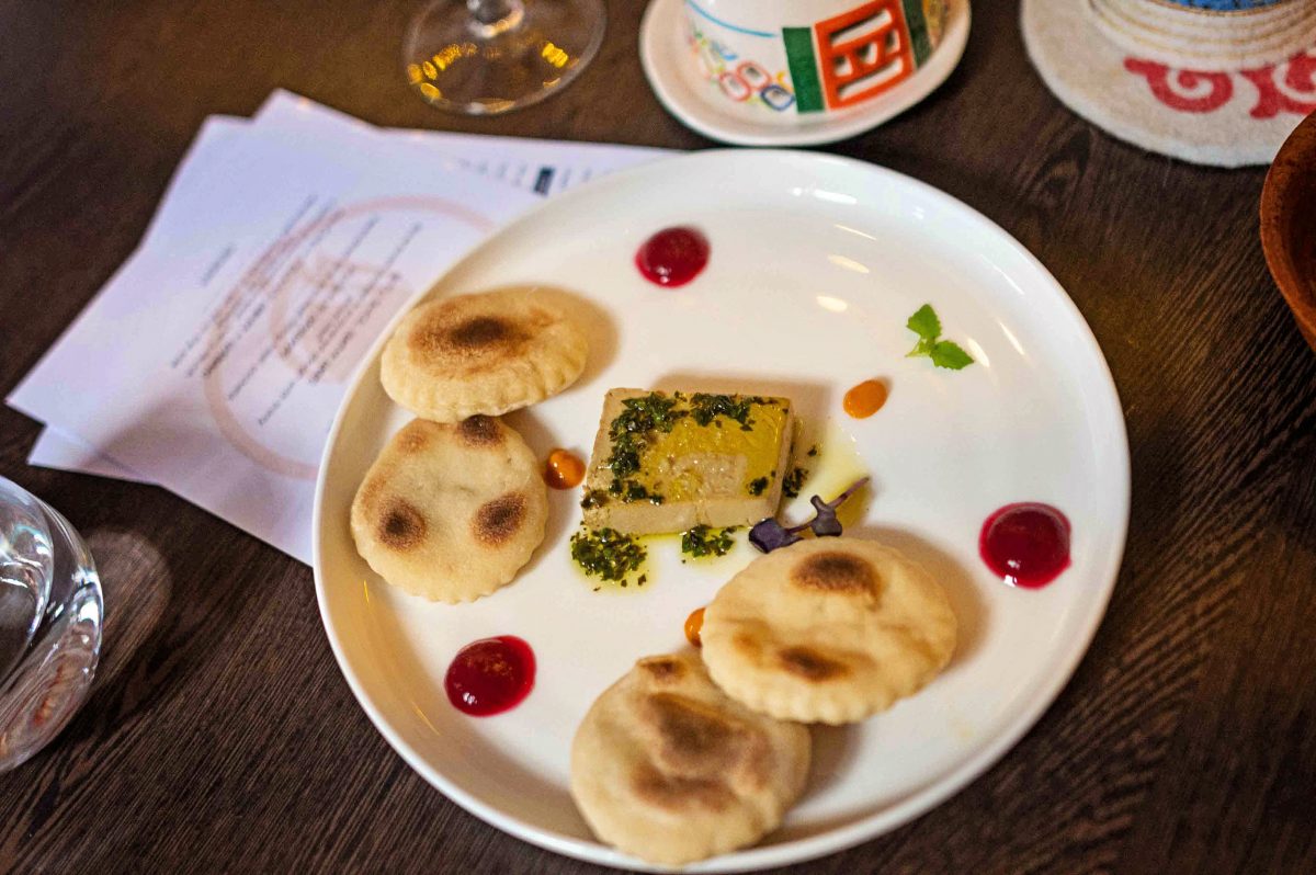 beef liver pate on a plate