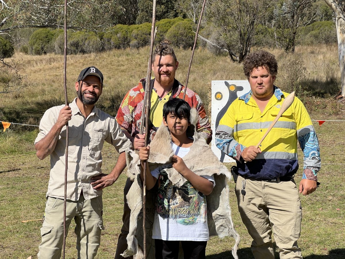 Aboriginal spear throwing