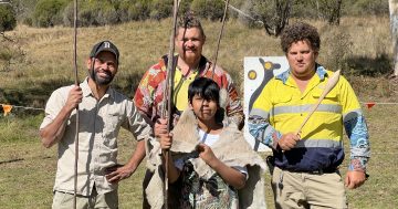 WATCH: Kids try their hand at Indigenous spear throwing in Tidbinbilla workshop