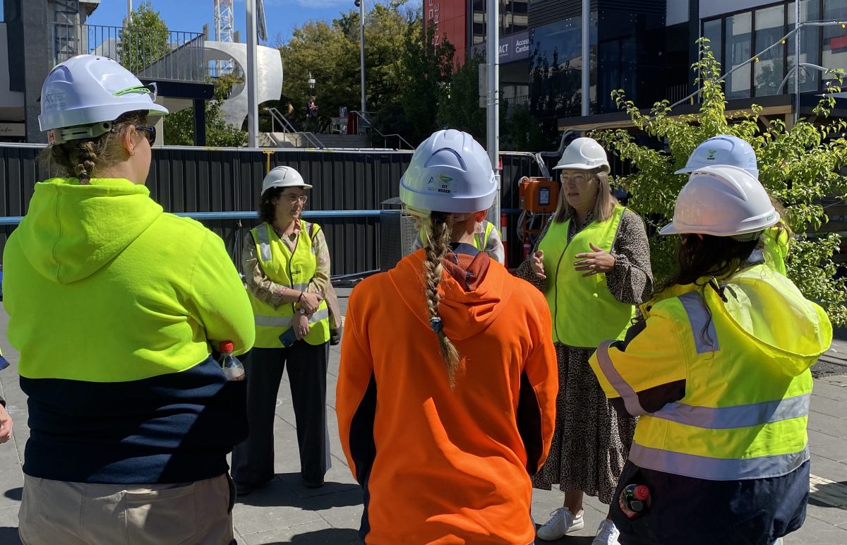 women apprentices with Yvette Berry