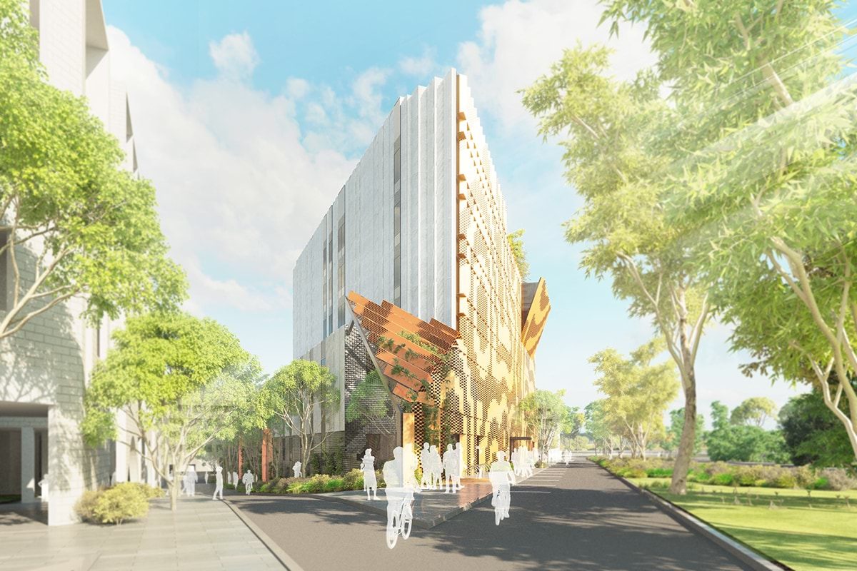 artist's impression of the new North Melbourne Primary School campus