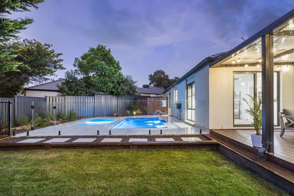 Outdoor pools at number 10B Connor Place, Kambah 