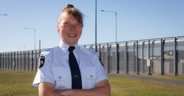 Leigh is one of 10 women starting a new job in Canberra's prison, and she's undaunted