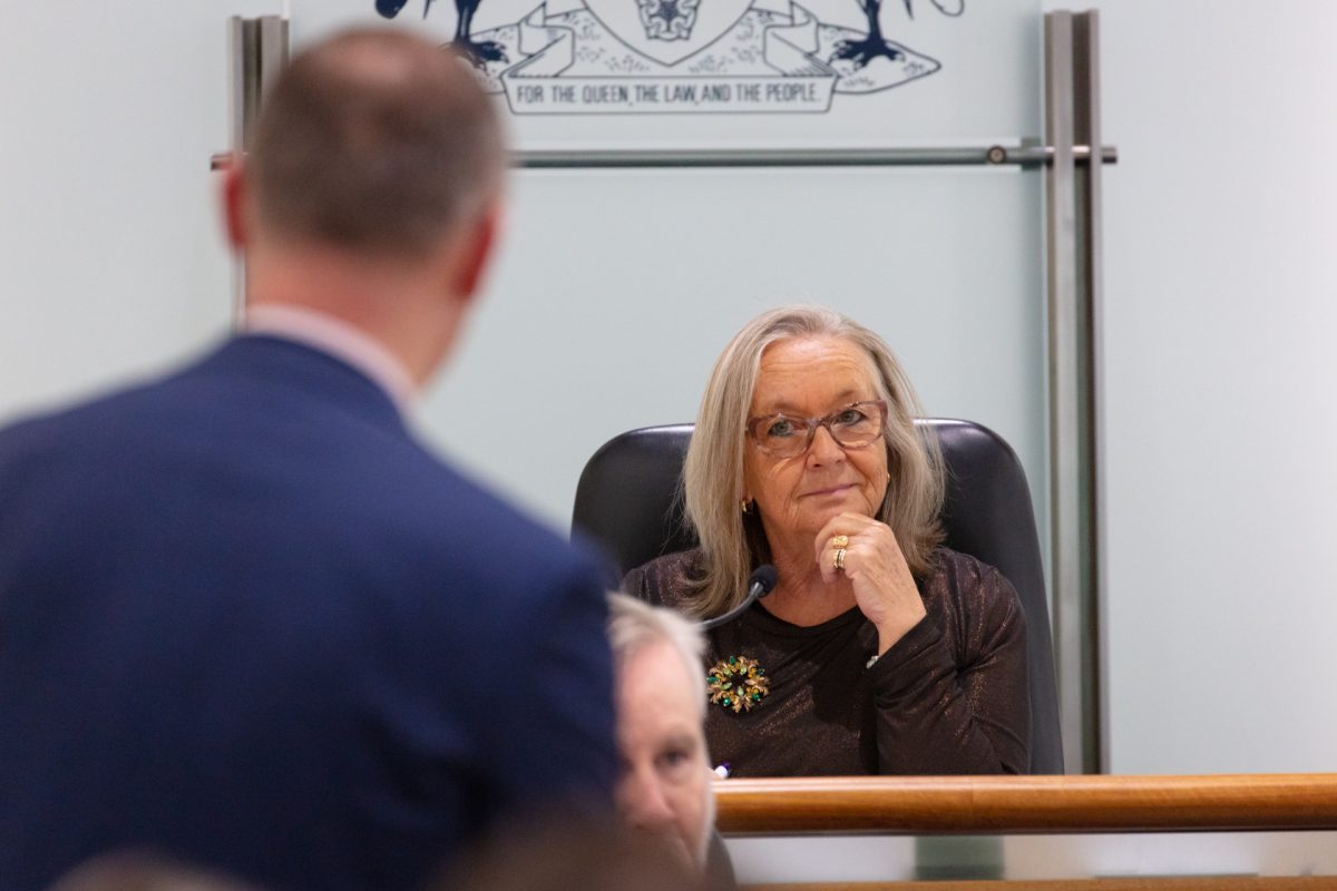 woman officiating in Parliament