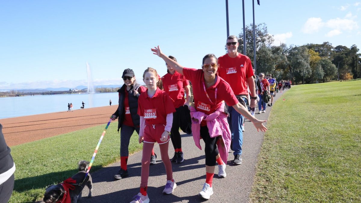 People participating in CANBERRA MS WALK RUN + ROLL.